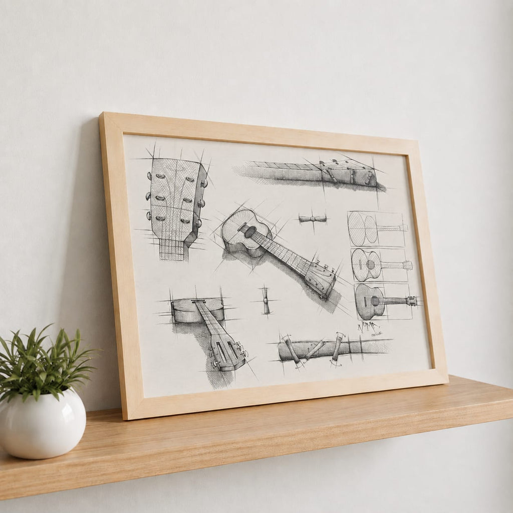 Original Croquis Guitare