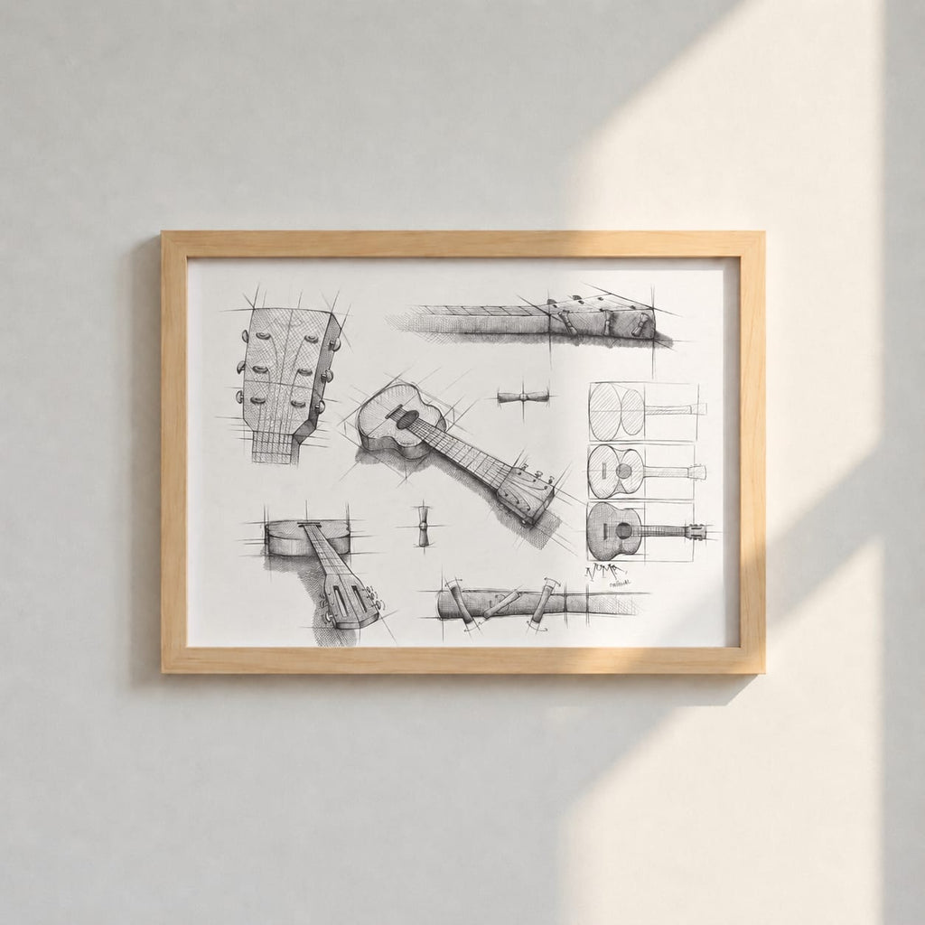 Original Croquis Guitare