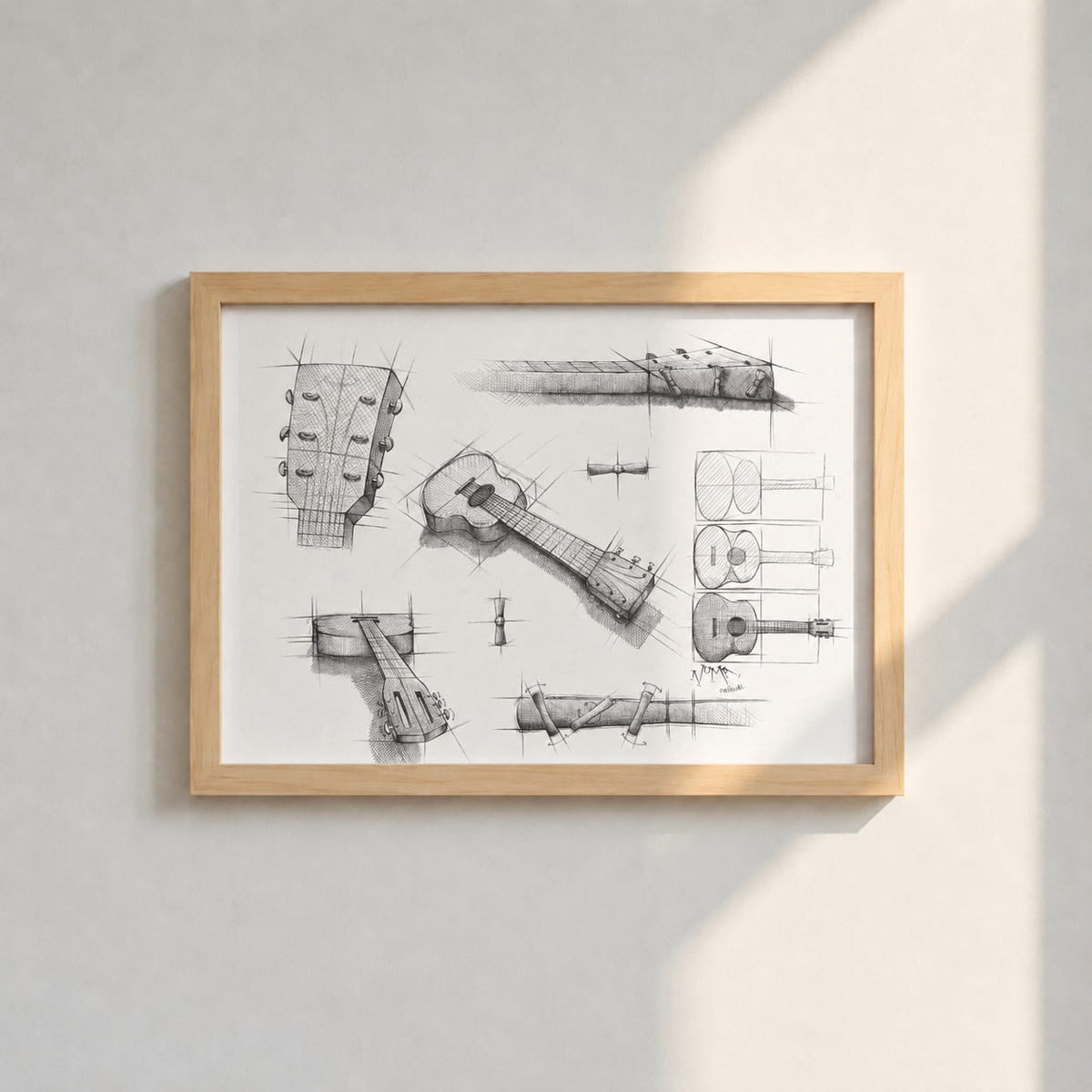 Original Croquis Guitare