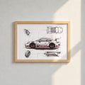 Croquis Porsche GT3 RS